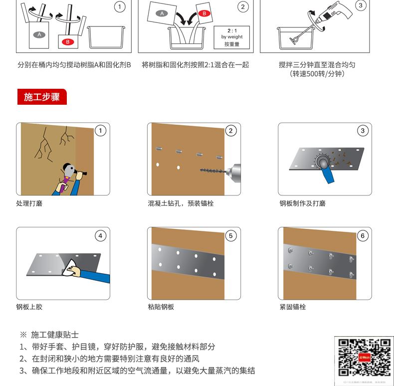 包钢平邑粘钢加固施工过程